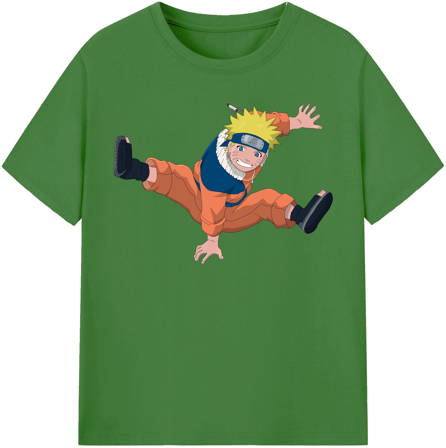 （画像用） NARUTO -ナルト- うずまき ナルト Uzumaki Naruto レディースカジュアルプリントTシャツ（綿100％）